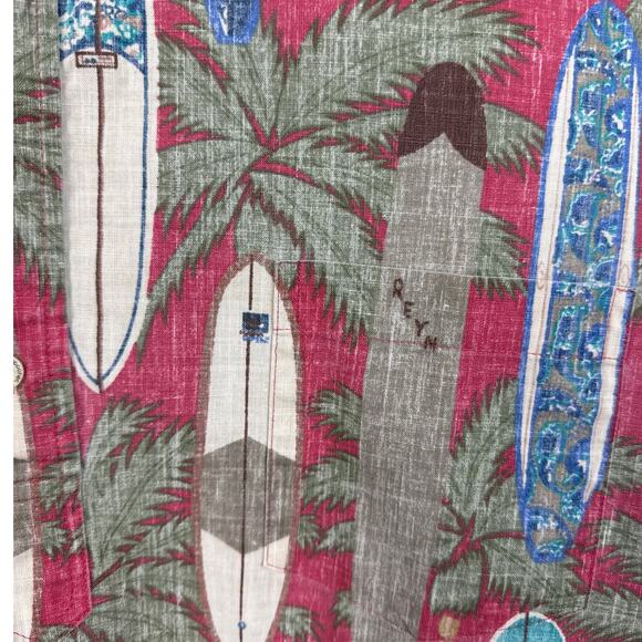 Reyn Spooner Pullover Camp Shirt Surfboards Commemorative Reverse Weave XXL - Picture 3 of 8